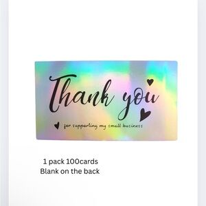 Holographic Thank You Cards